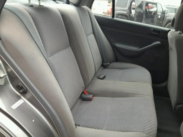 1HGES16335L022153 - 2005 HONDA CIVIC GRAY photo 6