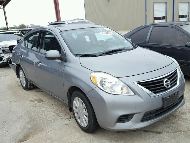 3N1CN7AP4EL800915 - 2014 NISSAN VERSA S GRAY photo 1