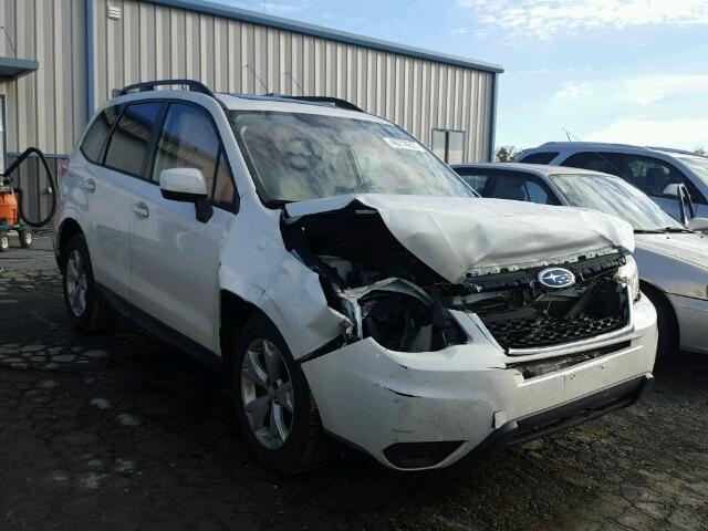 JF2SJADC4FH473542 - 2015 SUBARU FORESTER 2 WHITE photo 1