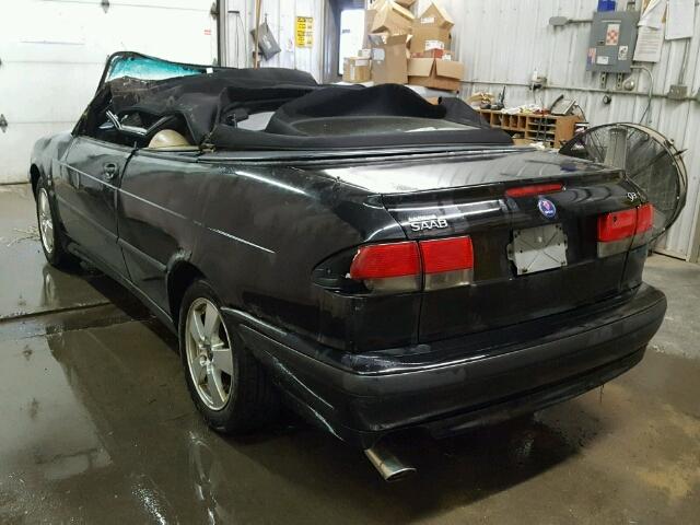 YS3DF75K827002794 - 2002 SAAB 9-3 SE BLACK photo 3