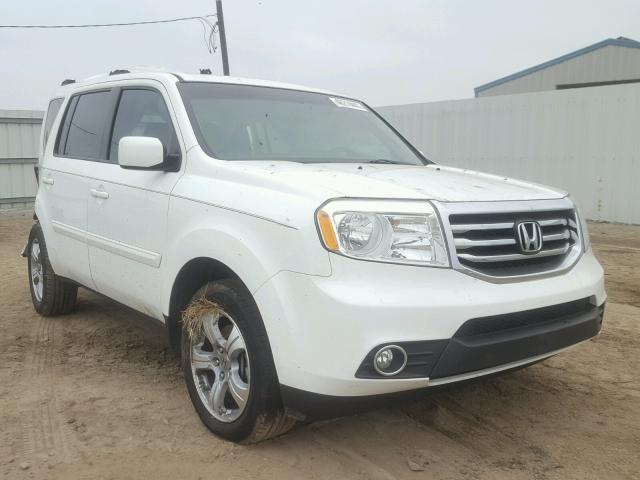 5FNYF3H50DB008772 - 2013 HONDA PILOT EXL WHITE photo 1