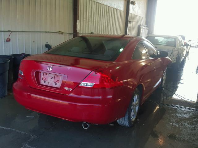 1HGCM72397A016043 - 2007 HONDA ACCORD LX RED photo 4