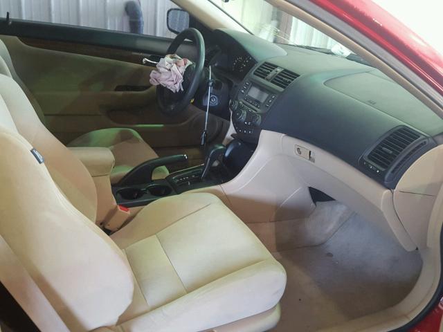 1HGCM72397A016043 - 2007 HONDA ACCORD LX RED photo 5