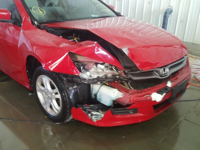 1HGCM72397A016043 - 2007 HONDA ACCORD LX RED photo 9