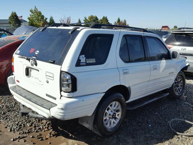 4S6DM58W1Y4402743 - 2000 HONDA PASSPORT E WHITE photo 4
