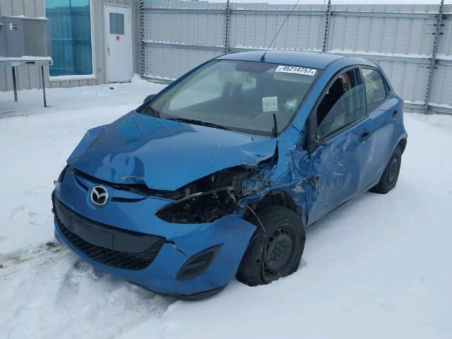 JM1DE1KYXC0144056 - 2012 MAZDA MAZDA2 BLUE photo 2