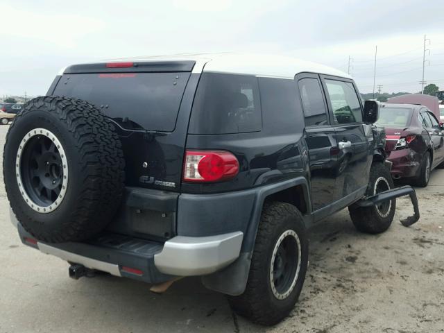 JTEBU11F370016754 - 2007 TOYOTA FJ CRUISER BLACK photo 4