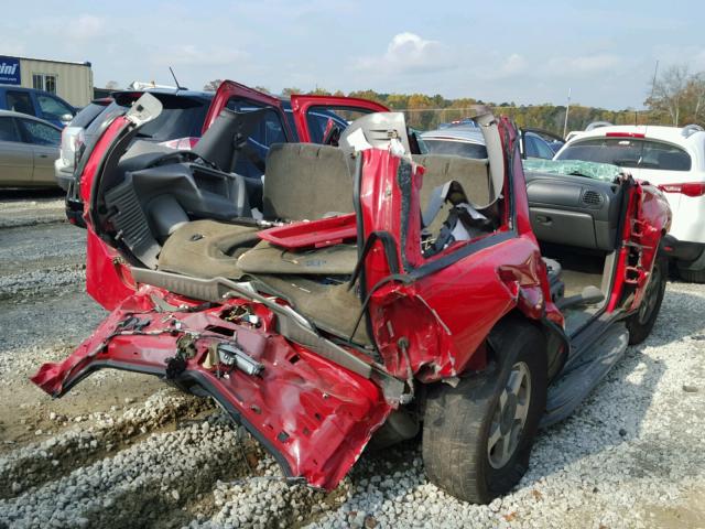 1GNDS13S922403861 - 2002 CHEVROLET TRAILBLAZE RED photo 4