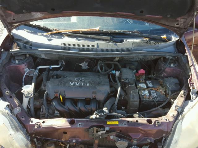 JTKKT624X50095282 - 2005 TOYOTA SCION XA RED photo 7