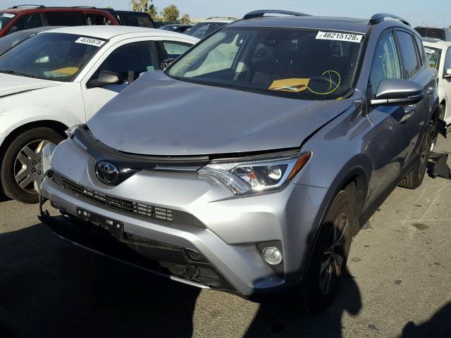 JTMWFREV8JD116204 - 2018 TOYOTA RAV4 ADVEN SILVER photo 2