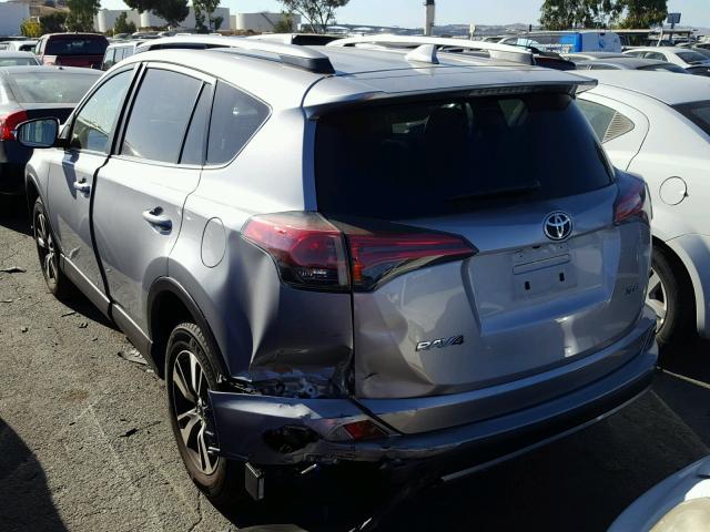 JTMWFREV8JD116204 - 2018 TOYOTA RAV4 ADVEN SILVER photo 3