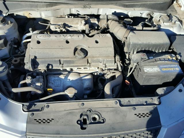 KNADE223296504871 - 2009 KIA RIO SILVER photo 7