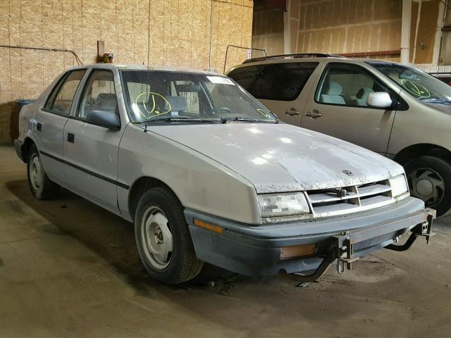 1B3XP28D8PN577936 - 1993 DODGE SHADOW GRAY photo 1