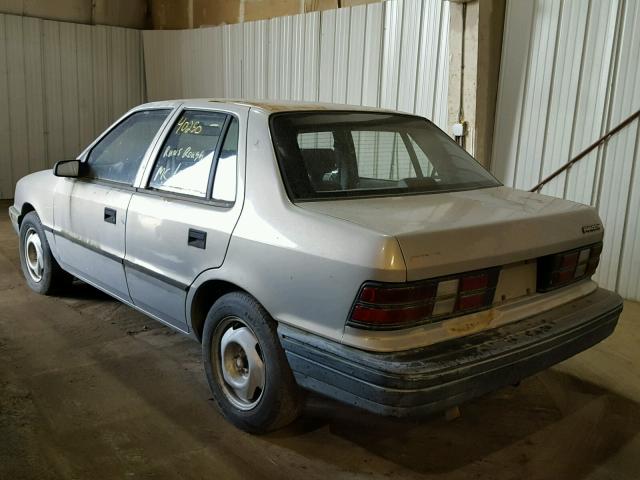 1B3XP28D8PN577936 - 1993 DODGE SHADOW GRAY photo 3