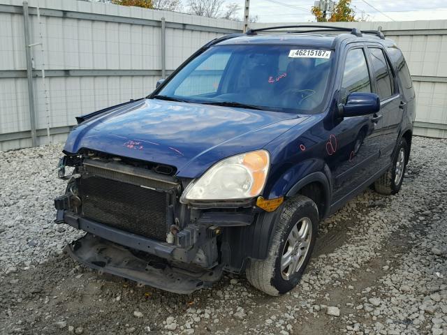 JHLRD78894C013500 - 2004 HONDA CR-V BLUE photo 2