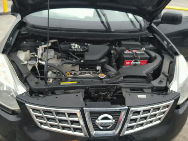 JN8AS58T48W301569 - 2008 NISSAN ROGUE S BLACK photo 7