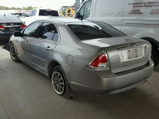 3FAHP08Z49R133607 - 2009 FORD FUSION SEL SILVER photo 3