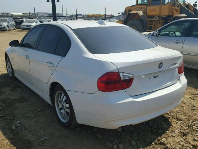 WBAVH13597KC97229 - 2007 BMW 323 I WHITE photo 3