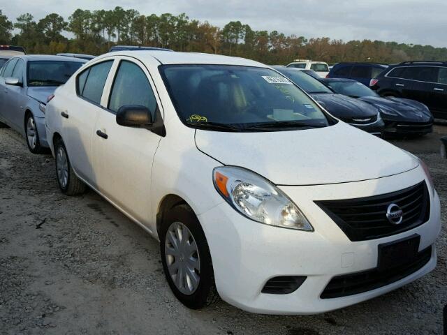 3N1CN7AP7CL807676 - 2012 NISSAN VERSA S WHITE photo 1