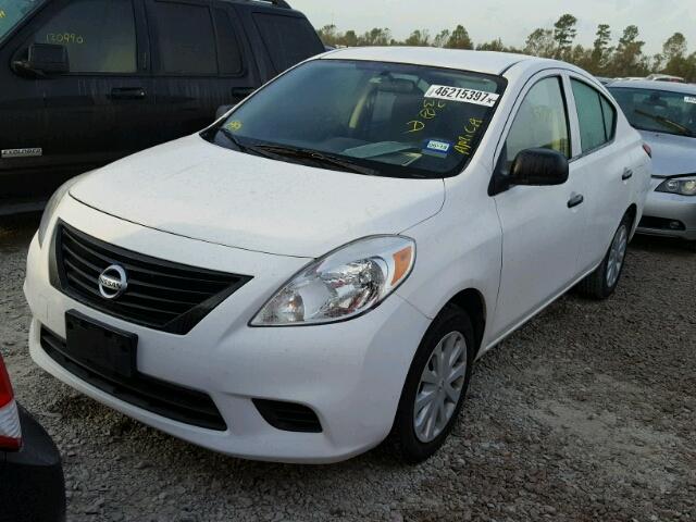 3N1CN7AP7CL807676 - 2012 NISSAN VERSA S WHITE photo 2