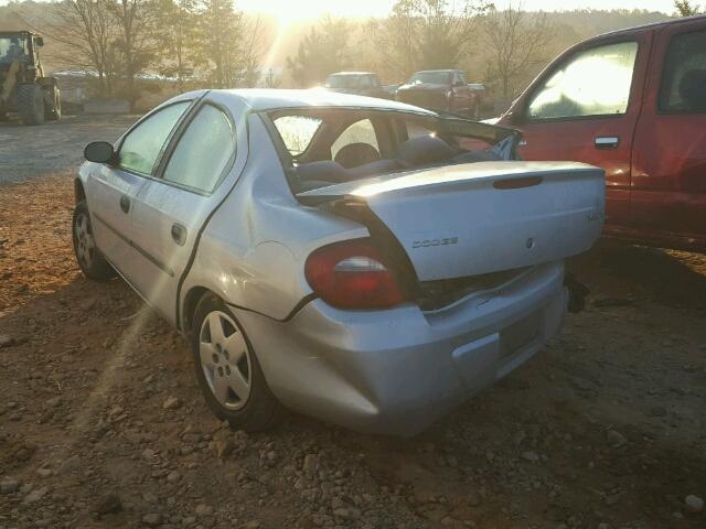 1B3ES26C35D217248 - 2005 DODGE NEON BASE SILVER photo 3