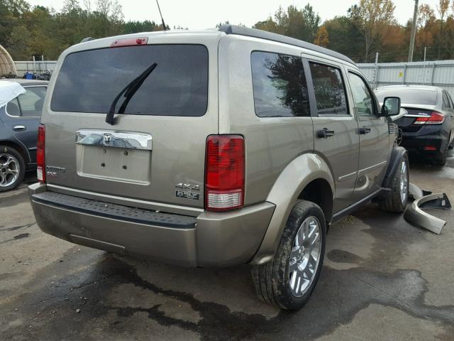 1D8GU58K87W714666 - 2007 DODGE NITRO SLT GRAY photo 4