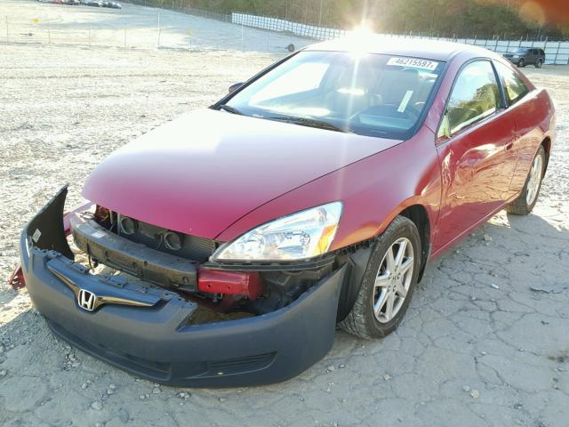 1HGCM82664A013841 - 2004 HONDA ACCORD EX RED photo 2