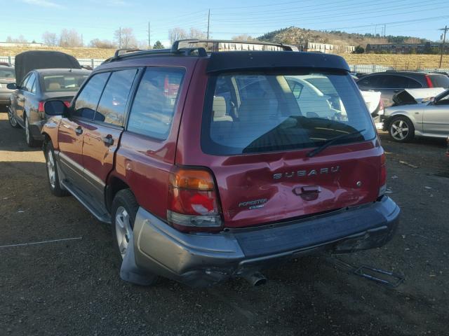 JF1SF6555XH748758 - 1999 SUBARU FORESTER S RED photo 3