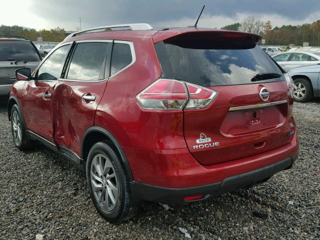5N1AT2MT8EC799295 - 2014 NISSAN ROGUE S RED photo 3