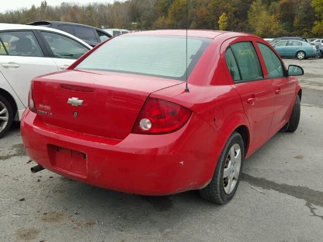 1G1AK55F467730849 - 2006 CHEVROLET COBALT LS RED photo 4