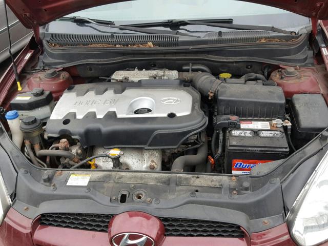 KMHCM36C67U051702 - 2007 HYUNDAI ACCENT GS BURGUNDY photo 7