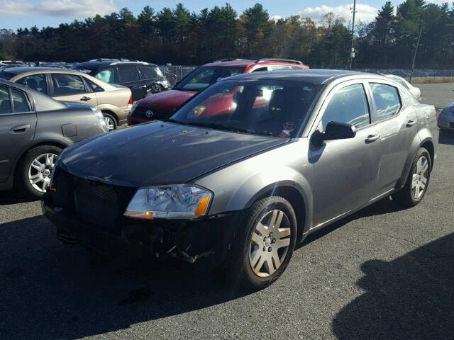 1C3CDZAB0CN294470 - 2012 DODGE AVENGER SE GRAY photo 2