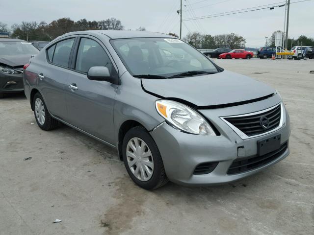 3N1CN7AP9EL817029 - 2014 NISSAN VERSA S GRAY photo 1