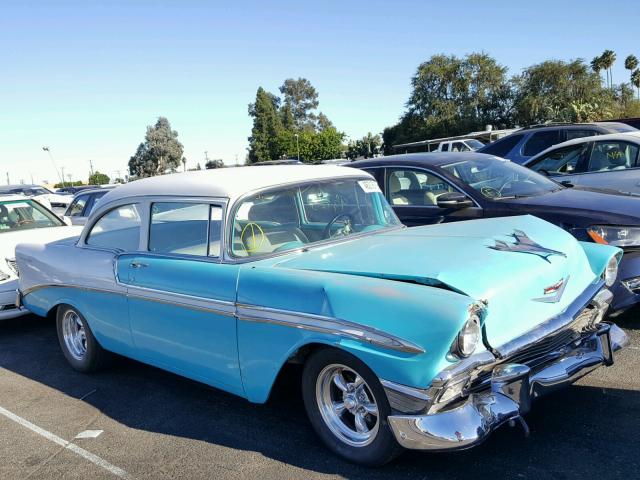 VB56K012852 - 1956 CHEVROLET BEL AIR BLUE photo 1