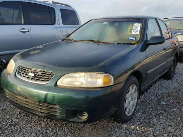 3N1CB51D01L491604 - 2001 NISSAN SENTRA XE GREEN photo 2