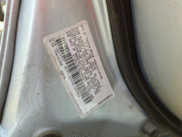 4T1SK12E7RU385267 - 1994 TOYOTA CAMRY LE ლურჯი ფოტო 10