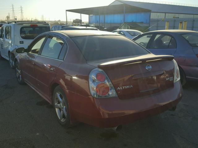 1N4BL11D45N455781 - 2005 NISSAN ALTIMA SE RED photo 3