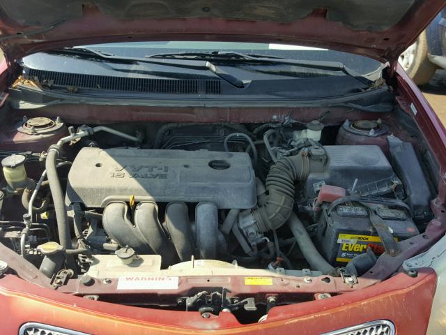 5Y2SL65876Z453182 - 2006 PONTIAC VIBE BURGUNDY photo 7