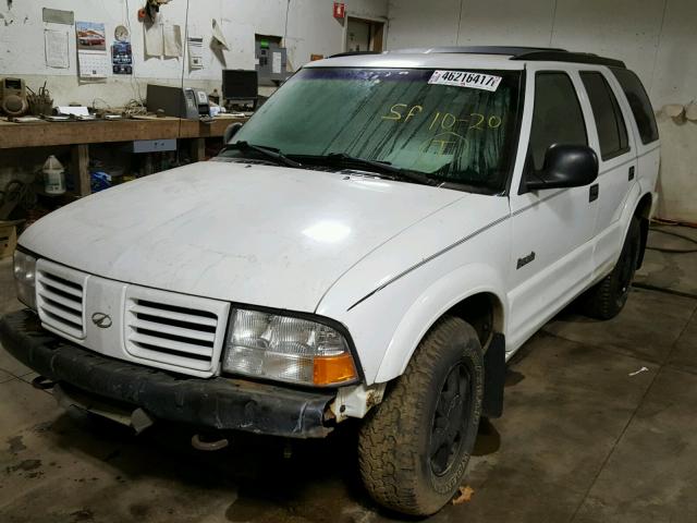 1GHDT13W0W2717892 - 1998 OLDSMOBILE BRAVADA WHITE photo 2