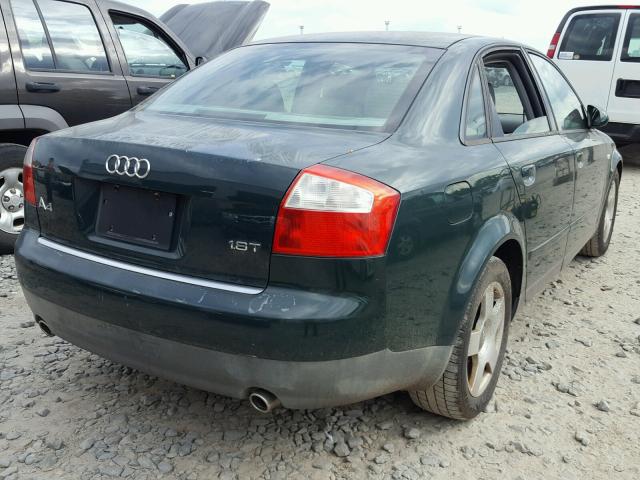 WAUJC68E83A255294 - 2003 AUDI A4 1.8T GREEN photo 4