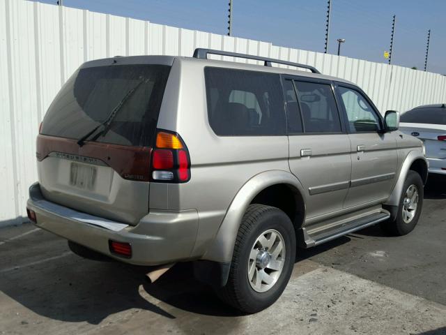 JA4LS41R62J051957 - 2002 MITSUBISHI MONTERO SP BEIGE photo 4