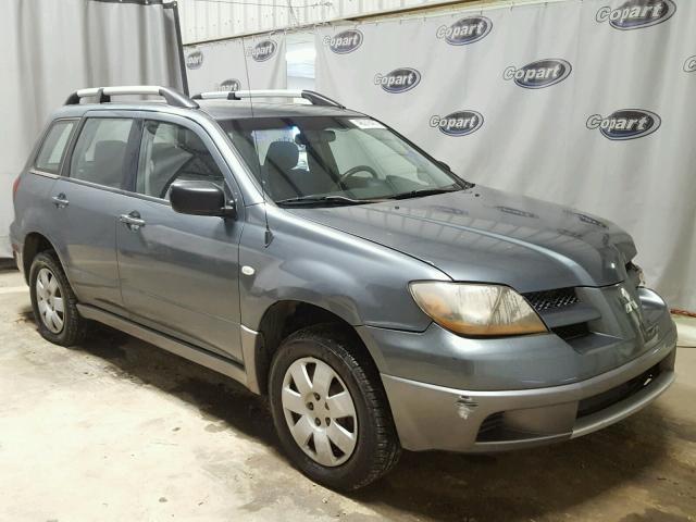 JA4LX31F34U000337 - 2004 MITSUBISHI OUTLANDER GRAY photo 1