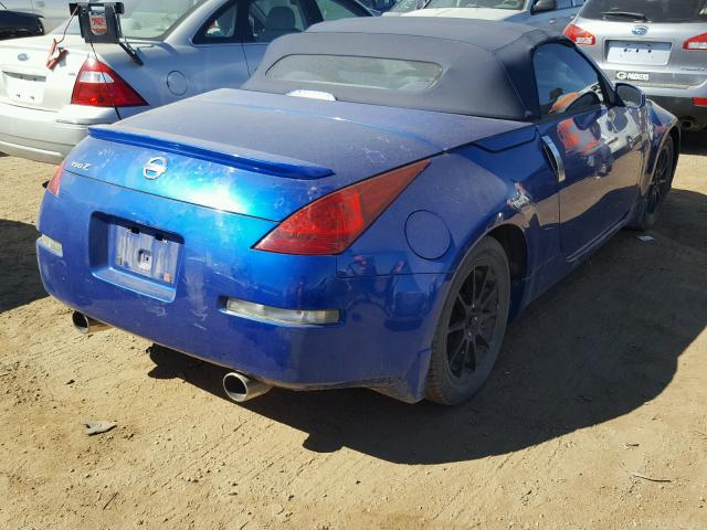 JN1AZ36D34T110568 - 2004 NISSAN 350Z ROADS BLUE photo 4