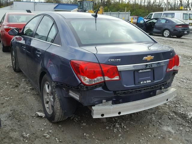 1G1PC5SB6E7291032 - 2014 CHEVROLET CRUZE LT BLUE photo 3