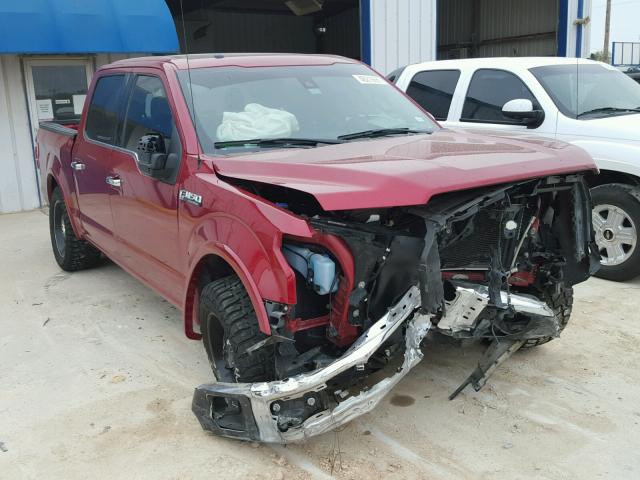 1FTEW1EFXFFB69245 - 2015 FORD F150 SUPER RED photo 1