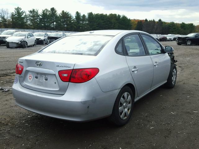 KMHDU46D19U640484 - 2009 HYUNDAI ELANTRA GL SILVER photo 4