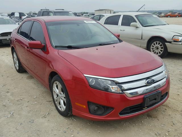 3FAHP0HA5CR437059 - 2012 FORD FUSION SE RED photo 1