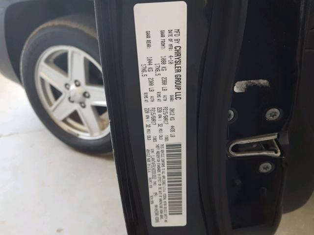 1J4NT4FB1AD591652 - 2010 JEEP COMPASS SP BLACK photo 10