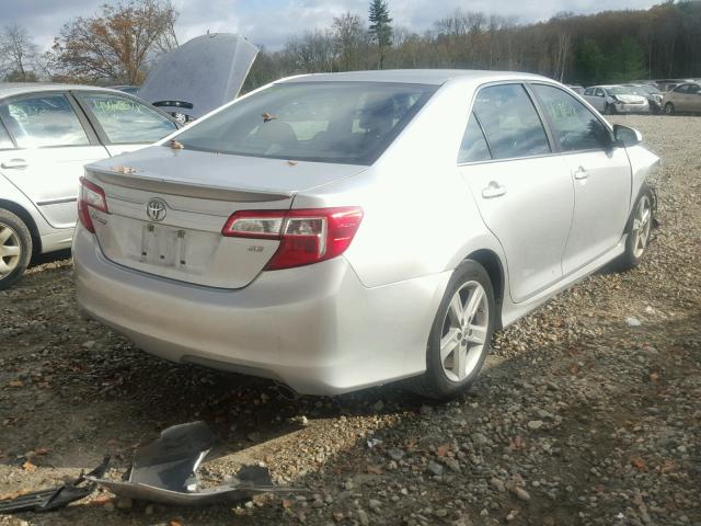 4T1BF1FKXEU334165 - 2014 TOYOTA CAMRY L SILVER photo 4