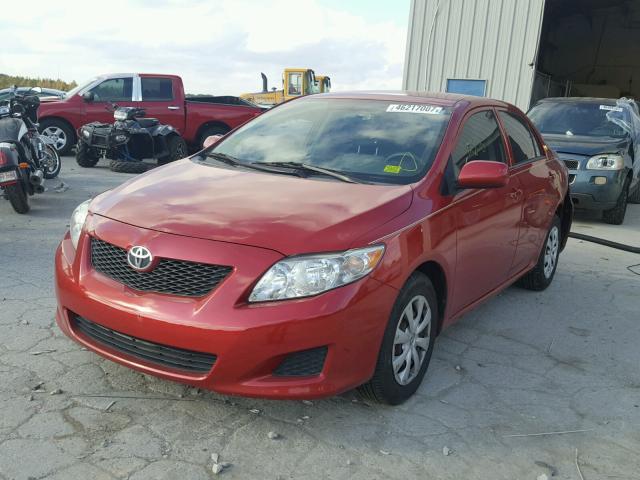 2T1BU40E59C130293 - 2009 TOYOTA COROLLA BA MAROON photo 2